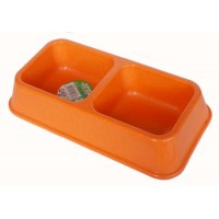 Миска бамбуковая для кошек For Friends двойная 2*0,33 л. (арт TYZ BO-3029Z)