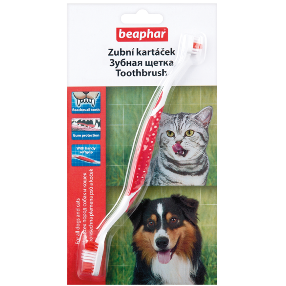 Beaphar TOOTHBRUSH BLISTERGARD - Двухсторонняя щетка для чистки зубов у кошек (арт. DAI13226) Beaphar TOOTHBRUSH BLISTERGARD - Двухсторонняя щетка для чистки зубов у кошек (арт. DAI13226)