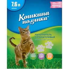 Кошкина полянка силикагелевый наполнитель без запаха для лотков Кошкина полянка силикагелевый наполнитель без запаха для лотков