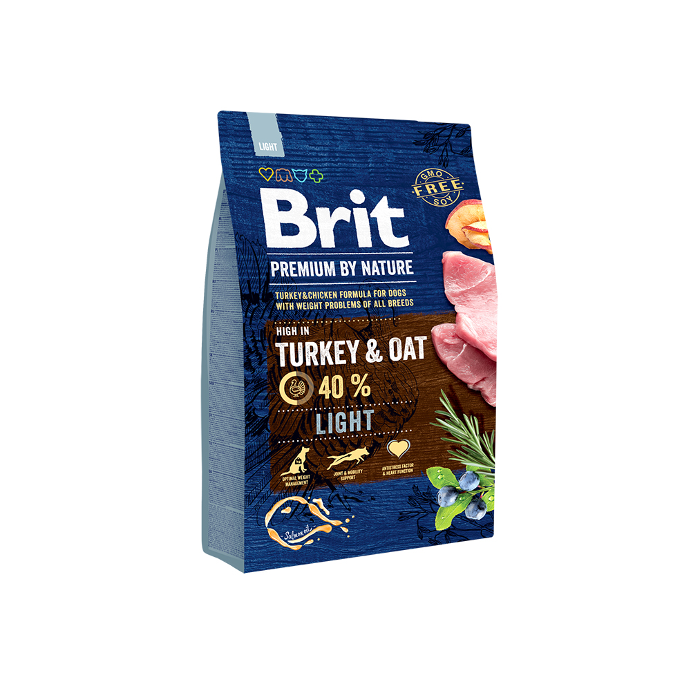 Brit Premium Sensitive Light Turkey & Oats - корм для собак всех пород с избыточным весом Brit Premium Sensitive Light Turkey & Oats - корм для собак всех пород с избыточным весом