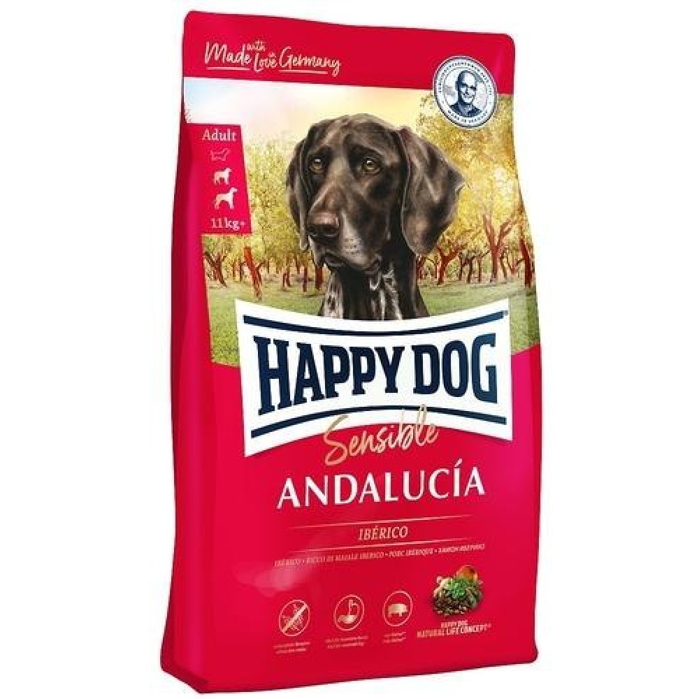 Happy Dog Sensible Andalusia - корм для собак с чувствительным пищеварением, иберийская свинина Happy Dog Sensible Andalusia - корм для собак с чувствительным пищеварением, иберийская свинина