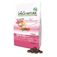 Unica Natura Mini venison & rice - корм для собак мелких пород, оленина, рис