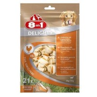 8 in 1 DELIGHTS ХS - косточки с куриным мясом для мелких собак, 7,5 см, 21 шт (арт. DAI102533-В)