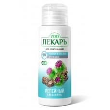 БИОшампунь ЭКО ZOOЛЕКАРЬ Репейный с корой дуба для собак против блох, 80 мл. (арт. TYZ 254001346)