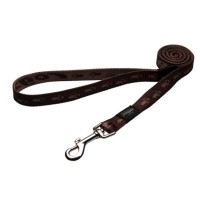 Rogz поводок для собак нейлоновый, Alpinist XL коричневый 2,5 см.*1,2 м. (арт. RHL27J)