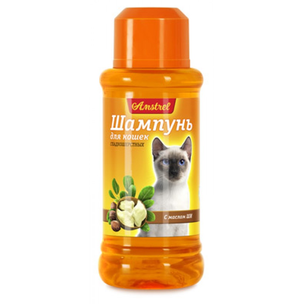 Шампунь Amstrel для кошек гладкошерстных с маслом ши, 320 мл (арт. TYZ EVC006) Шампунь Amstrel для кошек гладкошерстных с маслом ши, 320 мл (арт. TYZ EVC006)
