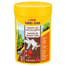SERA goldy gran - гранулированный корм для крупных золотых рыбок и других холодноводных видов рыб (арт. TYZ 861, 874)
