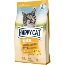 Happy Cat Minkas Hairball Control - корм для взрослых кошек, предотвращает образование комочков шерсти