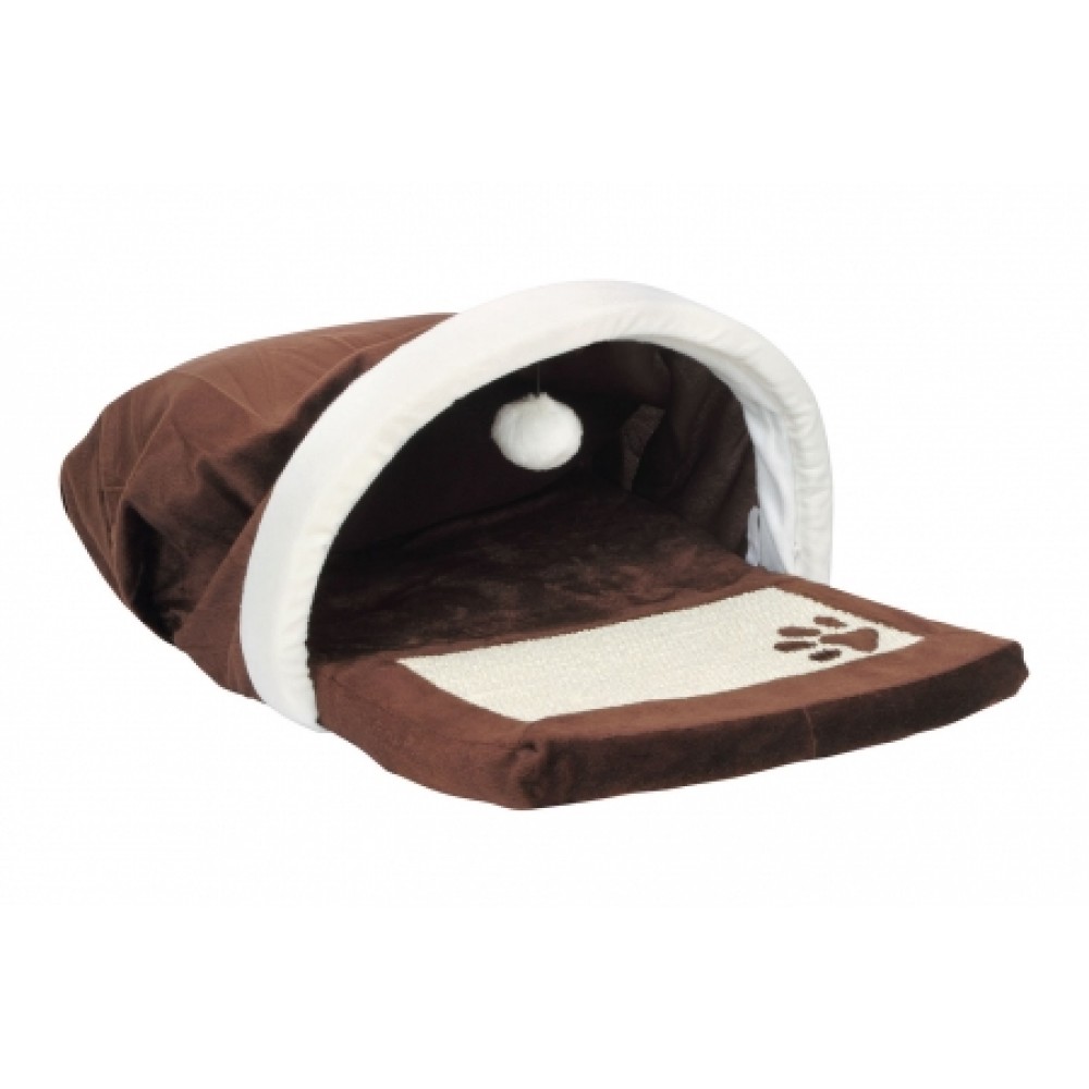 LOLO Pets Лежанка-пещера с когтеточкой для кошек, 66 см (арт. LO 55030) LOLO Pets Лежанка-пещера с когтеточкой для кошек, 66 см (арт. LO 55030)