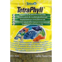 Tetra Phyll Корм д/травоядных рыб в виде хлопьев, 12 г. пакет (арт. DAI710244/134430)