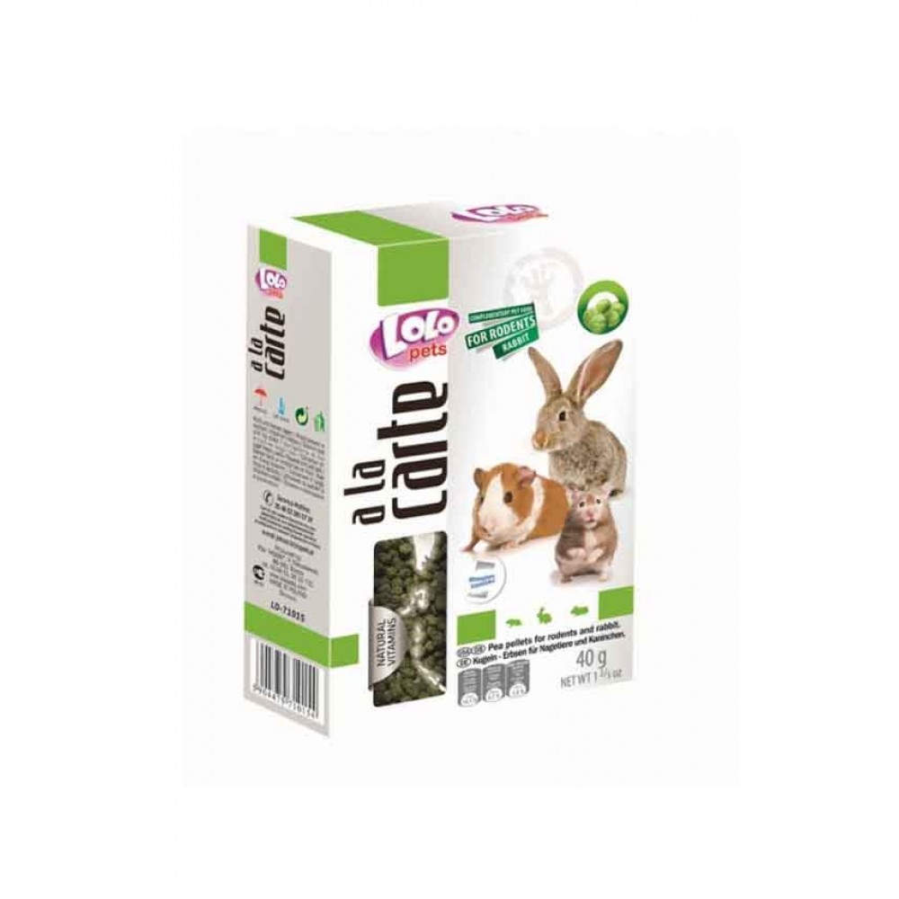 LOLO Pets A la carte - гороховые шарики для грызунов, 40 г (арт. LO 71015) LOLO Pets A la carte - гороховые шарики для грызунов, 40 г (арт. LO 71015)