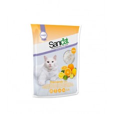 Sanicat Professional Fresh Citric - силикагелевый впитывающий наполнитель для кошачьих туалетов с ароматом цитруса Sanicat Professional Fresh Citric - силикагелевый впитывающий наполнитель для кошачьих туалетов с ароматом цитруса