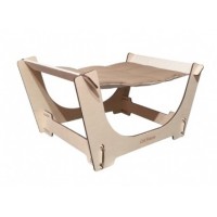 Гамак двухсторонний для котов из фанеры Релакс 27*44*38 см. Cat House