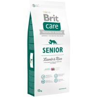 Brit Care Senior All Breeds Lamb Rice корм гипоаллергенный для пожилых собак всех пород, ягненок и рис