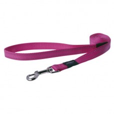 Rogz поводок для собак нейлон, светоотражающая нить, Utility XL розовый 2,5 см.*1,2 м. (арт. RHL05K)