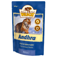 Wildcat Andhra-пресервы для кошек с рыбой и сладким картофелем Андхра 100 гр.