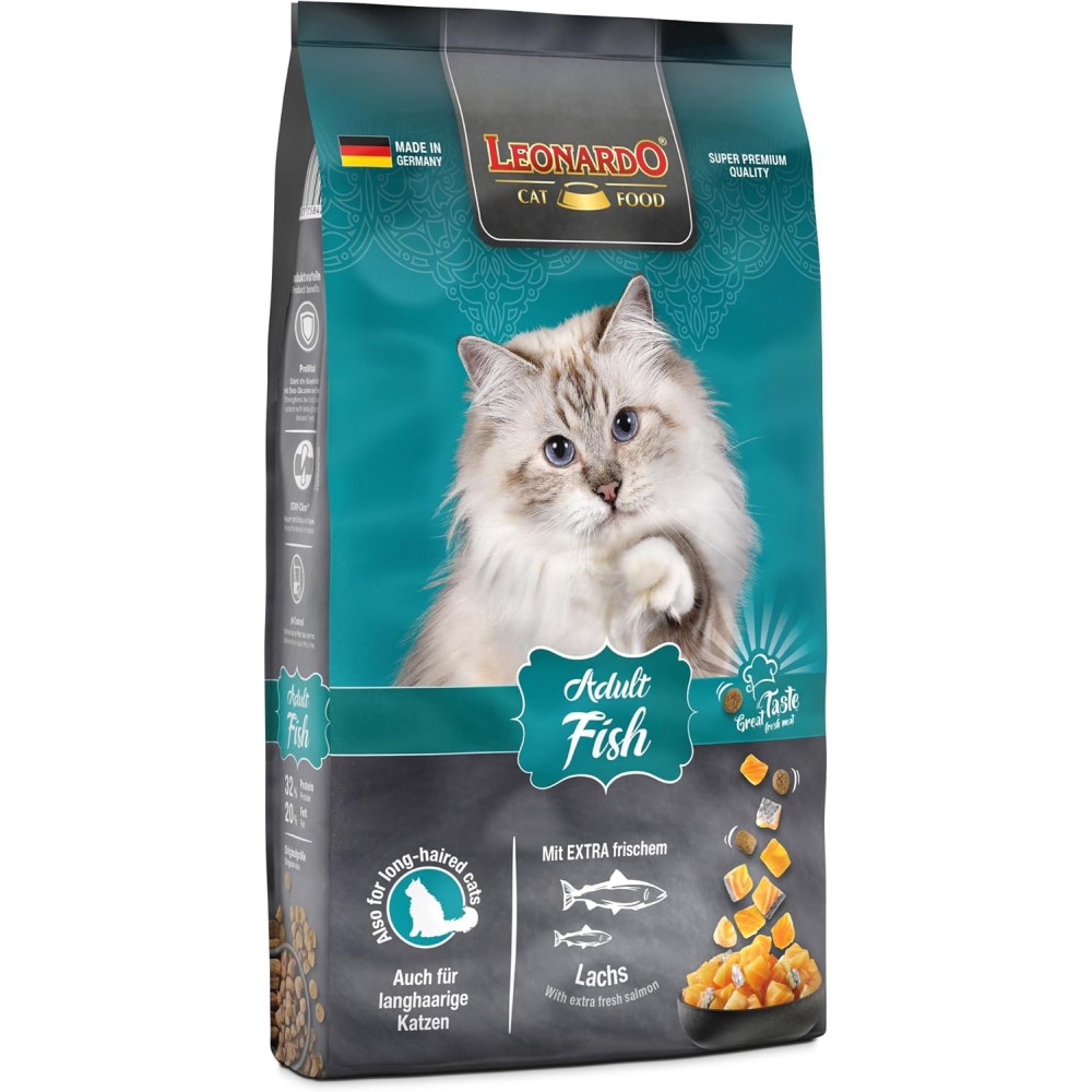 Leonardo Adult Fish - сухой корм для кошек с рыбой Leonardo Adult Fish - сухой корм для кошек с рыбой