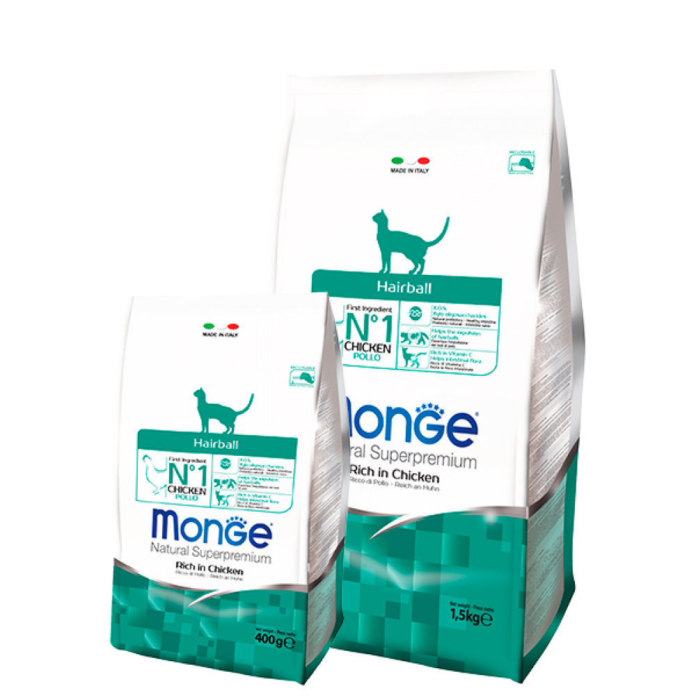 Monge Cat Hairball Daily Line - корм кошек для выведения шерсти из желудка Monge Cat Hairball Daily Line - корм кошек для выведения шерсти из желудка