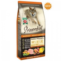 Primordial Neutered Weight control - сухой корм для стерилизованных и кастрированных собак (индейка и лосось)