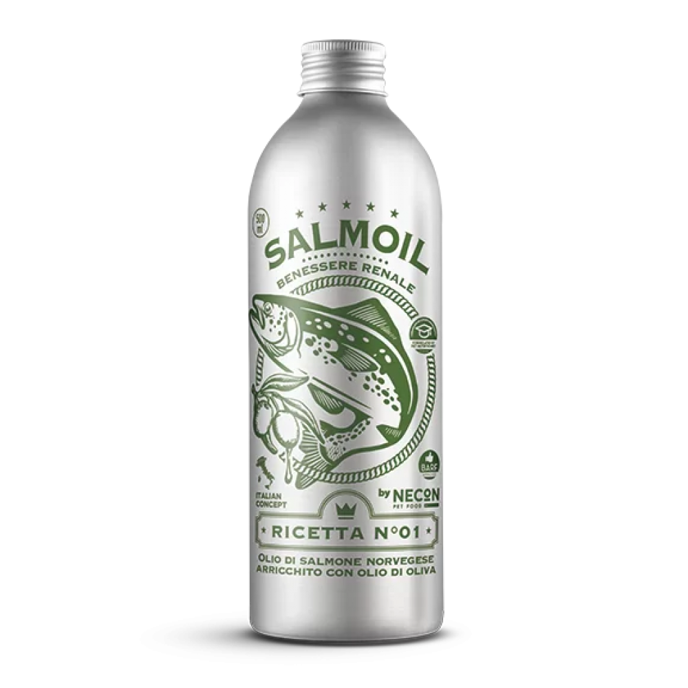 Salmoil Ricetta 1 Necon - здоровье почек масло лосося для собак и кошек Salmoil Ricetta 1 Necon - здоровье почек масло лосося для собак и кошек