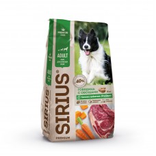 Sirius корм для собак с говядиной и овощами Sirius корм для собак с говядиной и овощами