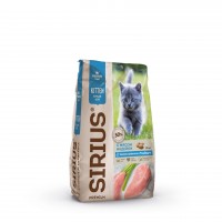 Sirius Kitten Turkey - сухой корм для котят с индейкой 