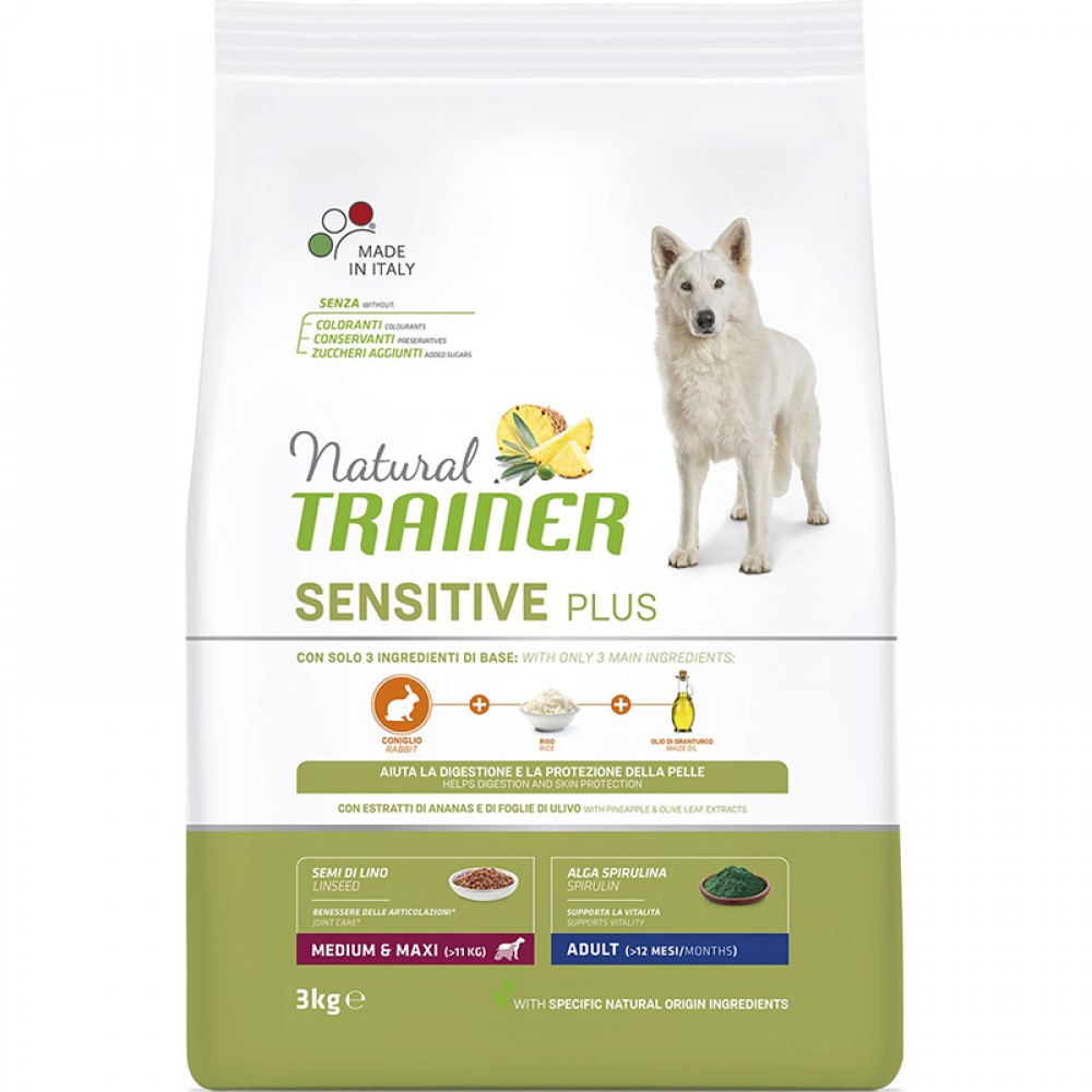 Trainer Dog Sensitive Medium&Maxi Rabbit корм для собак с кроликом Trainer Dog Sensitive Medium&Maxi Rabbit корм для собак с кроликом