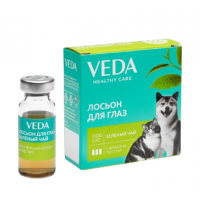 Лосьон Веда ЗЕЛЕНЫЙ ЧАЙ для глаз кошек упак. 3 флак по 10 мл